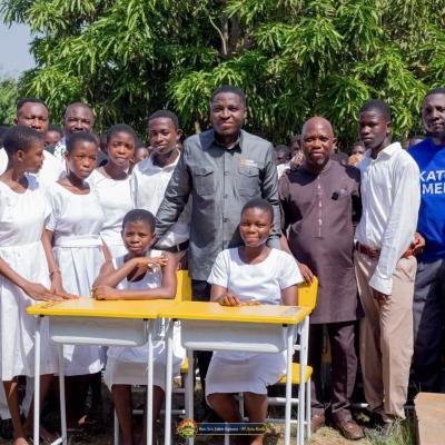 Ketu North MP Edem Agbana Donates Mono Desks to Weta Senior High Technical School