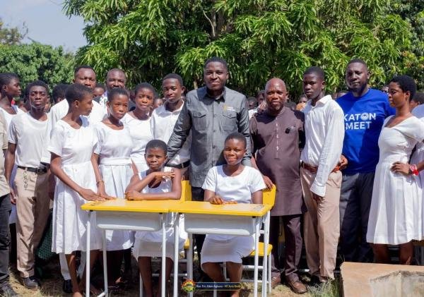 Ketu North MP Edem Agbana Donates Mono Desks to Weta Senior High Technical School