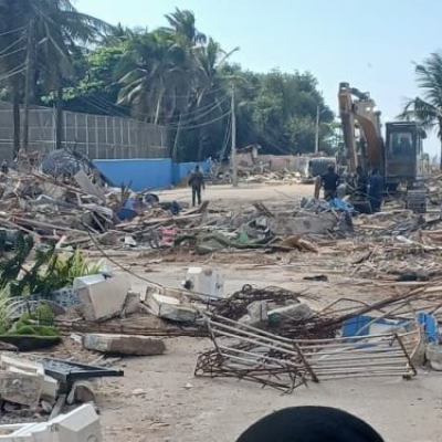 Bawumia Condemns La Pleasure Beach Demolition: Pledges to Develop Area When given Power