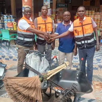 Nana Ampadu Continues to Empower South Tongu Sanitation Drive-Details