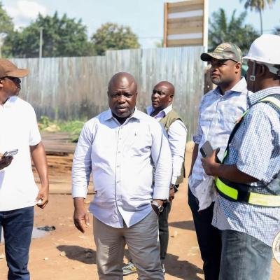 Hon. Thomas Worlanyo Tsekpo Tours James Gunu to Inspect 24-Hour Economy Market Project in Hohoe