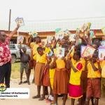 Hon. Richard Kwame Sefe Distributes Exercise Books to Support Pupils in Underserved Communities